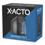 X-ACTO EPI1670X Model 1670 School Pro Classroom Electric Pencil Sharpener, AC-Powered, 4 x 7.5 x 7.5, Black/Gray/Smoke