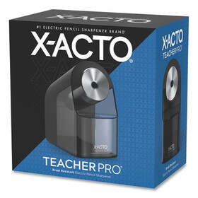 X-ACTO EPI1675X Model 1675 TeacherPro Classroom Electric Pencil Sharpener, AC-Powered, 4 x 7.5 x 8, Black/Silver/Smoke