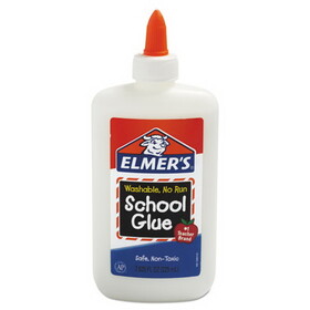 ELMER'S PRODUCTS, INC. EPIE308 Washable School Glue, 7.62 Oz, Liquid