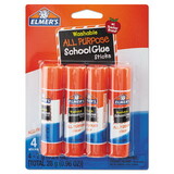 ELMER'S PRODUCTS, INC. EPIE542 Washable All Purpose School Glue Sticks, 4/pack