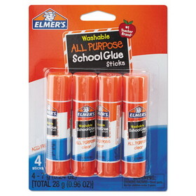 ELMER'S PRODUCTS, INC. EPIE542 Washable All Purpose School Glue Sticks, 4/pack