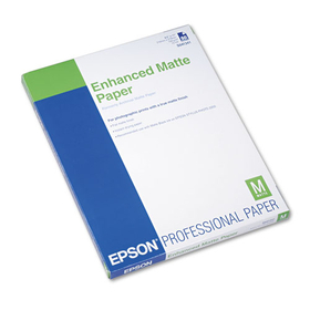 Epson EPSS041341 Ultra Premium Matte Presentation Paper, 10 mil, 8.5 x 11, Matte White, 50/Pack