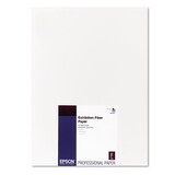 EPSON AMERICA EPSS045037 Exhibition Fiber Paper, 13 mil, 13 x 19, White, 25/Pack