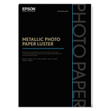 Epson EPSS045597 Professional Media Metallic Luster Photo Paper, 5.5 mil, 13 x 19, White, 25/Pack
