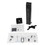 WorkFit ERG97935085 Monitor Riser, For 24" Monitors, 30 Degree Tilt, Black, Supports 16 lb, Price/EA