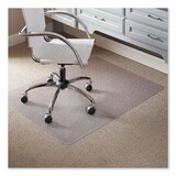 Es Robbins ESR120321 EverLife Light Use Chair Mat for Flat to Low Pile Carpet, Rectangular, 46 x 60, Clear