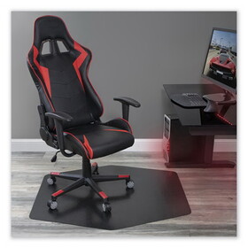 ES Robbins ESR121563 Game Zone Chair Mat, For Hard Floor/Medium Pile Carpet, 42 x 46, Black