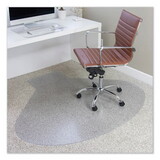 Es Robbins ESR122775 Everlife Chair Mats For Medium Pile Carpet, Contour, 66 X 60, Clear