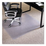 Es Robbins ESR124377 EverLife Intensive Use Chair Mat for High Pile Carpet, Rectangular, 46 x 60, Clear