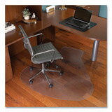 ES Robbins 132775 EverLife Workstation Chair Mat for Hard Floors, With Lip, 66 x 60, Clear