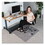 ES Robbins ESR184603 Sit or Stand Mat for Carpet or Hard Floors, 45 x 53, Clear/Black, Price/EA