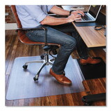 ES Robbins 184612 Sit or Stand Mat for Carpet or Hard Floors, 36 x 53 with Lip, Clear/Black