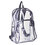 Eastsport EST193971BJBLK Backpack, Pvc Plastic, 12 1/2 X 5 1/2 X 17 1/2, Clear/black, Price/EA