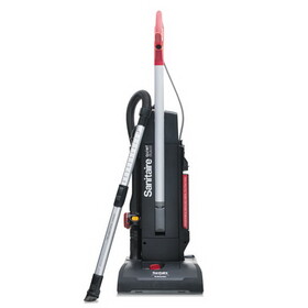 Sanitaire EURSC9180D MULTI-SURFACE QuietClean Two-Motor Upright Vacuum, 13" Cleaning Path, Black