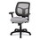Eurotech EUTMT9400SR Apollo Mid-Back Mesh Chair, 18.1" to 21.7" Seat Height, Silver Seat, Silver Back, Black Base, Price/EA