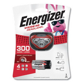 Energizer EVEHDB32E LED Headlight, 3 AAA Batteries (Included), Red