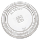 Fabri-Kal FABXL250PC Portion Cup Lids, Fits 1.5 oz to 2.5 oz Cups, Clear, 125/Sleeve, 20 Sleeves/Carton