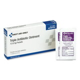 PhysiciansCare FAO12001 First Aid Kit Refill Triple Antibiotic Ointment, Packet, 12/Box