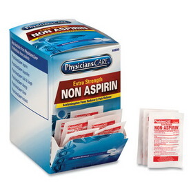 PhysiciansCare FAO40800 Pain Relievers/Medicines, XStrength Non-Aspirin Acetaminophen, 2/Packet, 125 Packets/Box