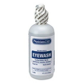 PhysiciansCare by First Aid Only FAO7006 First Aid Refill Components Disposable Eye Wash, 4 oz Bottle