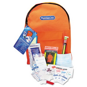 PhysiciansCare 90123 Emergency Preparedness First Aid Backpack, 43 Pieces/Kit