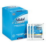 Midol FAO90751 Complete Menstrual Caplets, Two-Pack, 50 Packs/Box