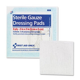 First Aid Only FAE-5000 SmartCompliance Gauze Pads, 2" x 2", 5/Pack