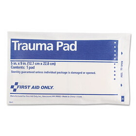 First Aid Only FAE-5012 SmartCompliance Trauma Pad, 5" x 9"