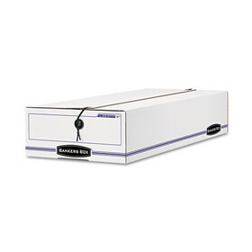 Fellowes FEL00005 LIBERTY Check and Form Boxes, 11" x 24" x 5", White/Blue, 12/Carton