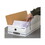 FELLOWES MANUFACTURING FEL00009 Liberty Basic Storage Box, Check/voucher, 9 X 14 1/4 X 4, White/blue, 12/carton, Price/CT