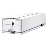 FELLOWES MANUFACTURING FEL00018 Liberty Basic Storage Box, Record Form, 8 3/4 X 23 3/4 X 7, White/blue, 12/ct