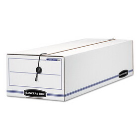 FELLOWES MANUFACTURING FEL00022 Liberty Storage Box, Record Form, 9 1/2 X 23 1/4 X 6, White/blue, 12/carton