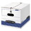 FELLOWES MANUFACTURING FEL00025 Stor/file Extra Strength Storage Box, Letter/legal, White/blue, 12/carton, Price/CT