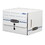 FELLOWES MANUFACTURING FEL00061 Side-Tab File Storage Box, Letter, 15-1/4 X 13-1/2 X 10-3/4, White/blue, 12/ct, Price/CT