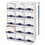 Bankers Box FEL00302 Stor/drawer Steel Plus Storage Box, Check Size, Wire, White/blue, 12/carton, Price/CT
