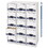 Bankers Box FEL00302 STOR/DRAWER STEEL PLUS Extra Space-Savings Storage Drawers, 10.5" x 25.25" x 5.25", White/Blue, 12/Carton, Price/CT