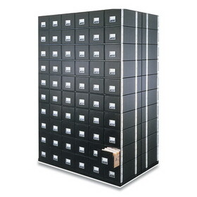 FELLOWES MANUFACTURING FEL00511 Staxonsteel Storage Box Drawer, Letter, Steel Frame, Black, 6/carton
