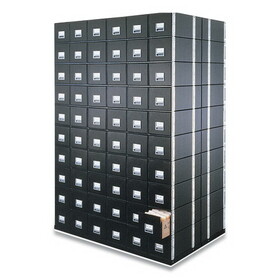 Fellowes FEL00512 STAXONSTEEL Maximum Space-Saving Storage Drawers, Legal Files, 17" x 25.5" x 11.13", Black, 6/Carton