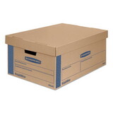 Bankers Box 0066001 SmoothMove Prime Moving & Storage Boxes, Large, Half Slotted Container (HSC), 24