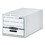 FELLOWES MANUFACTURING FEL00721 Stor/drawer File Drawer Storage Box, Letter, White/blue, 6/carton, Price/CT
