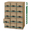 Bankers Box FEL1231101 Super Stor/drawer Steel Plus Storage Box, Letter, Kraft/green, 6/carton, Price/CT