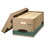 Bankers Box FEL1270201 Stor/file Storage Box, Legal, Locking Lift-Off Lid, Kraft/green, 12/carton, Price/CT