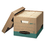 FELLOWES MANUFACTURING FEL12775 R-Kive Storage Box, Letter/legal, Locking Lift-Off Lid, Kraft/green, 12/carton, Price/CT