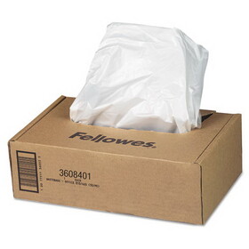 Fellowes FEL3608401 Shredder Waste Bags, 16 to 20 gal Capacity, 50/Carton