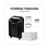 Fellowes FEL5015001 Powershred LX200 Micro-Cut Shredder, 12 Manual Sheet Capacity, Black, Price/EA