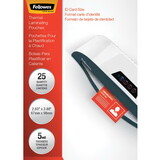 FELLOWES MANUFACTURING FEL52007 Laminating Pouches, 5mil, 2 5/8 X 3 7/8, Id Size, 25/pack