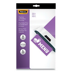 FELLOWES MANUFACTURING FEL52011 Laminating Pouches, 3mil, 12 X 18, 25/pack