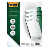 Fellowes FEL5204303 Crystals Transparent Presentation Covers for Binding Systems, Clear, with Square Corners 11 x 8.5, Unpunched, 200/Pack