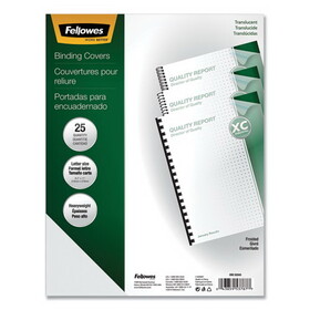 Fellowes FEL5224301 Futura Presentation Covers for Binding Systems, Frost, 11 x 8.5, Unpunched, 25/Pack