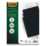 FELLOWES MANUFACTURING FEL5224701 Futura Binding System Covers, Round Corners, 11 1/4 X 8 3/4, Black, 25/pack
